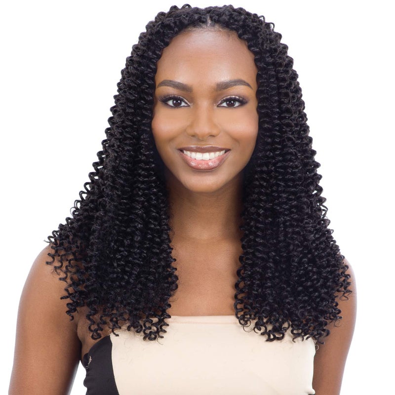 FreeTress Braids Freetress Synthetic Bulk Crochet Braid - WATER WAVE 14" (1B Off Black) - Image 4